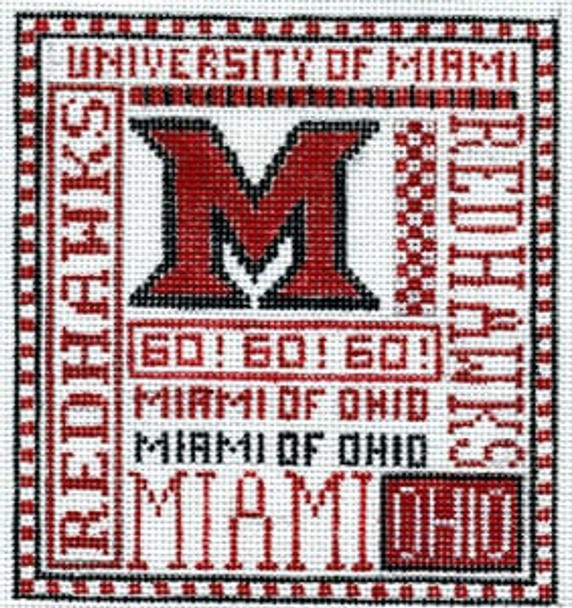 T-40mo Miami of Ohio 4 1/2 x 5 18 Mesh The Meredith Collection