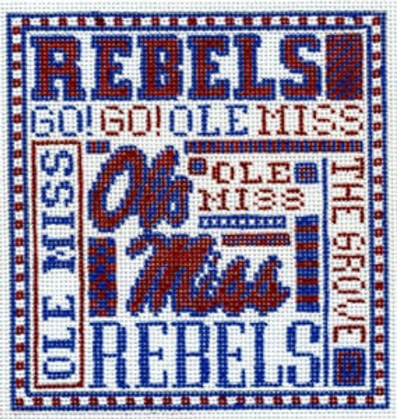 T-40om Ole Miss 4 1/2 x 5 18 Mesh The Meredith Collection