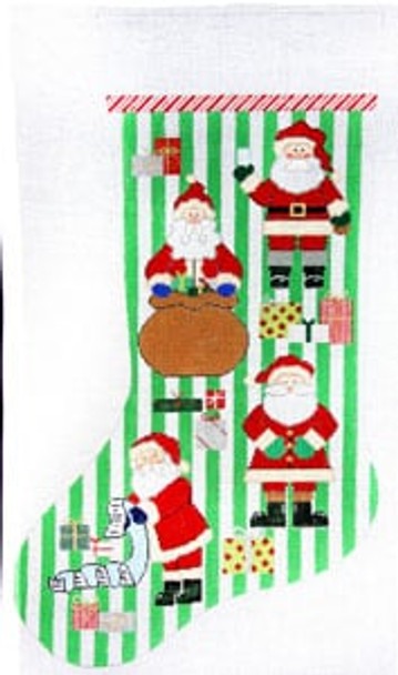 X-161 Snowman and Presents 13 Mesh CHRISTMAS STOCKING The Meredith Collection