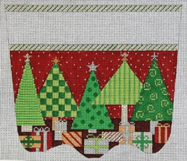 XC-20 Oh Christmas Tree 18 Mesh CHRISTMAS STOCKING CUFF The Meredith Collection