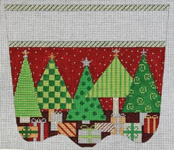 XC-20 Oh Christmas Tree 13 Mesh CHRISTMAS STOCKING CUFF The Meredith Collection