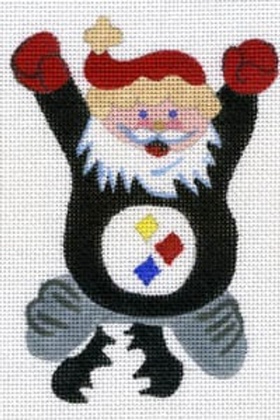 XO-110c Cheering Santa - Steelers 18 Mesh The Meredith Collection