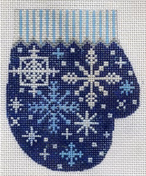 XO-146r Christmas Snowflake- Blue 13 Mesh The Meredith Collection