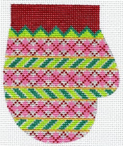 XO-146i Argyle and Stripes Mitten 13 Mesh The Meredith Collection