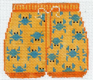 XO-178c Got Crabs? Trunks 3 x 3 1/2 18  Mesh The Meredith Collection