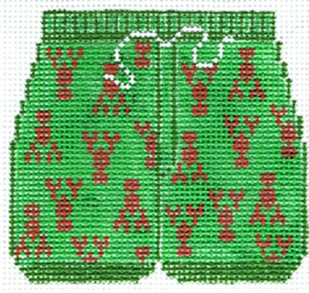 XO-178L Swimming Trunks - Lobster 3 x 3 1/2 18 Mesh The Meredith Collection