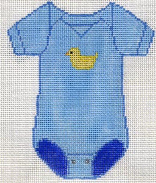 XO-183b Baby Onesie - Blue with Duck 18  Mesh The Meredith Collection