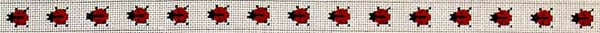 102 Ladybugs - Red and Black  1"  14 Mesh Belt The Meredith Collection 38.5 inches