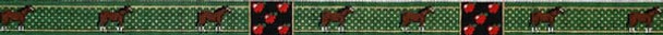 76 Horse with Apples 1 1/8" 18 Mesh Belt The Meredith Collection 38.5 inches