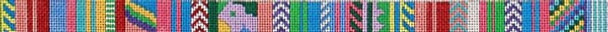 248bb Rasta - with Bright Pastels 1 1/8" 14 Mesh Belt The Meredith Collection 38.5 inches