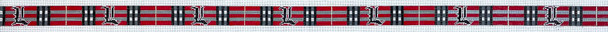 316s Preppy Plaid- University of Louisville 1 1/8"  18 Mesh Belt The Meredith Collection