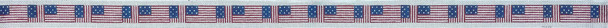318 American Flag - repeated  1"n 14 Mesh Belt The Meredith Collection 38.5 inches