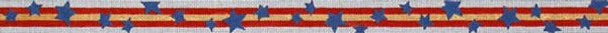 325b Stars and Stripes 1 1/8" 18 Mesh Belt The Meredith Collection 38.5 inches