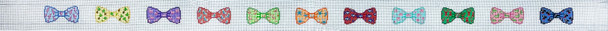 411b Bow Ties - Preppy Logos 1 1/8" 18 Mesh Belt The Meredith Collection 38.5 inches