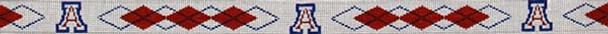 5010t College Argyle - Arizona 1 1/8" 18 Mesh Belt The Meredith Collection 38.5 inches