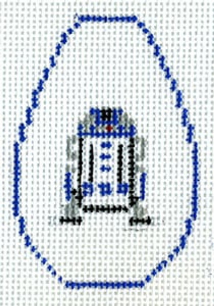 KO-9g R2D2 - Star Wars Canvas and Leather 18 Mesh KEY CHAIN - OVAL The Meredith Collection