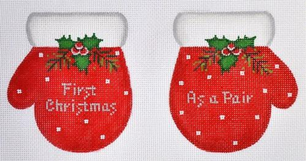 MT01 First Christmas As A Pair  3 x 5.25 18 Mesh Pepperberry Designs 