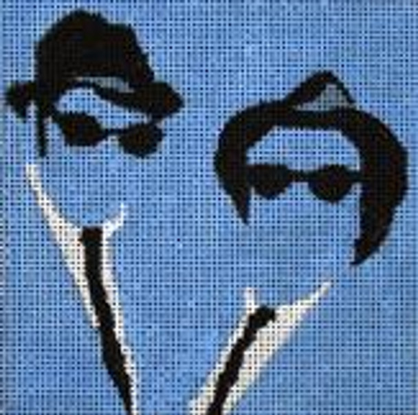 M186 4 x 4 Blues Brothers 18 Mesh Melissa Prince Designs 