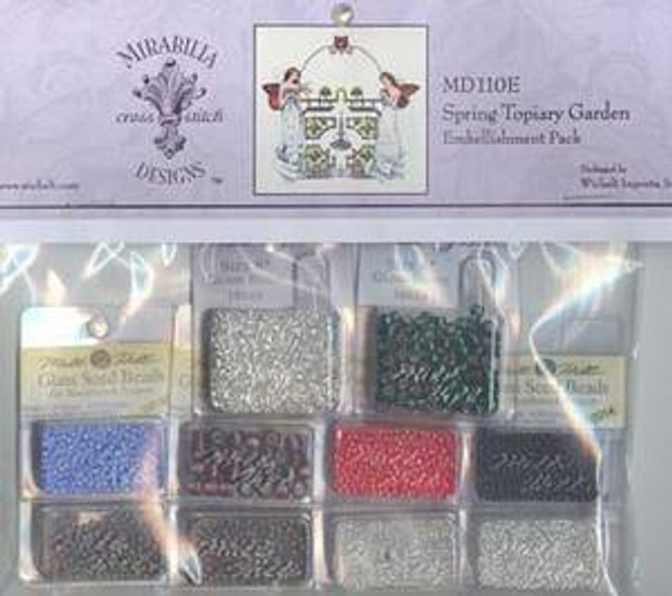 MD110E Mirabilia Designs Spring Topiary Garden  Embellishment Pack 10-2093 