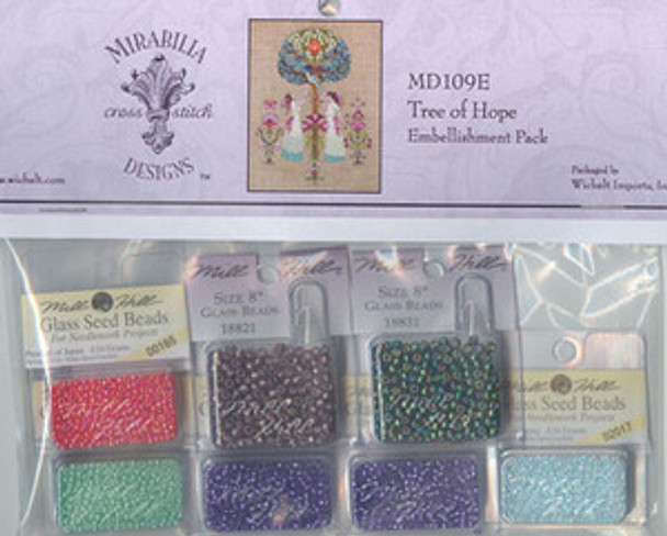 MD109E Mirabilia Designs Tree of Hope Embellishment Pack 10-1850 