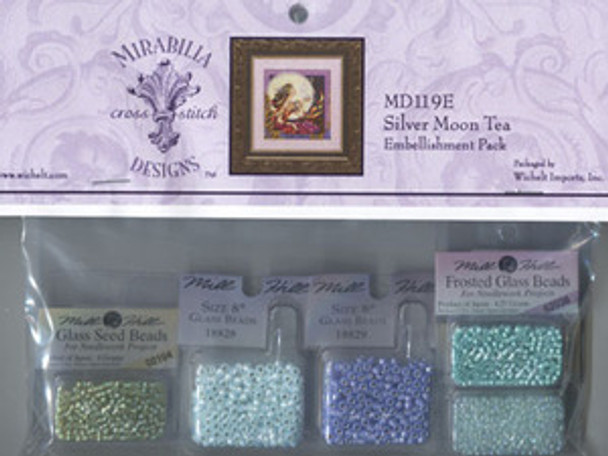 MD119E Mirabilia Designs Silver Moon Tea  Embellishment Pack