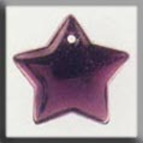 12293 Mill Hill Glass Treasure Large Flat Star Amethyst