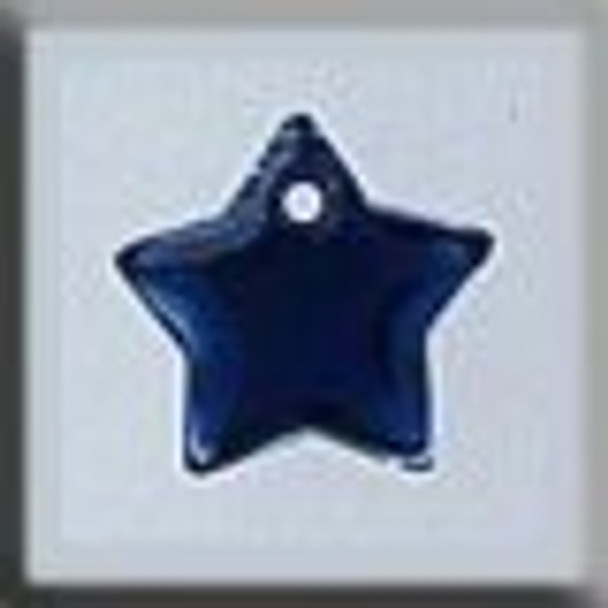 12173 Mill Hill Glass Treasure Small Flat Star Royal Blue