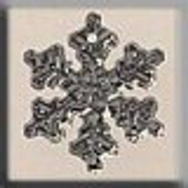 12035 Mill Hill Glass Treasure Small Snowflake Crystal Bright