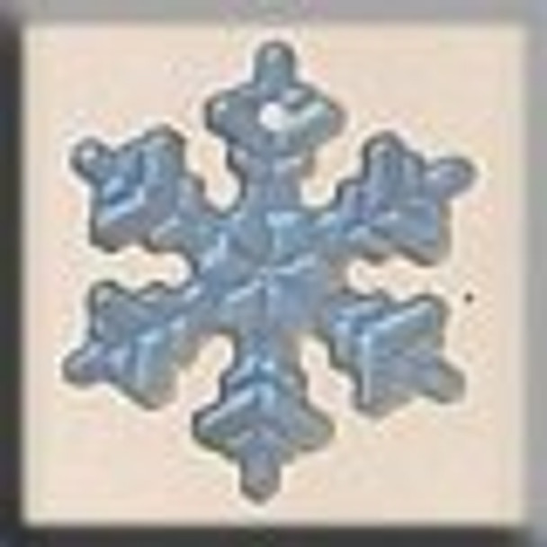 12161 Mill Hill Glass Treasure Small Snowflake Mt Crystal AB;