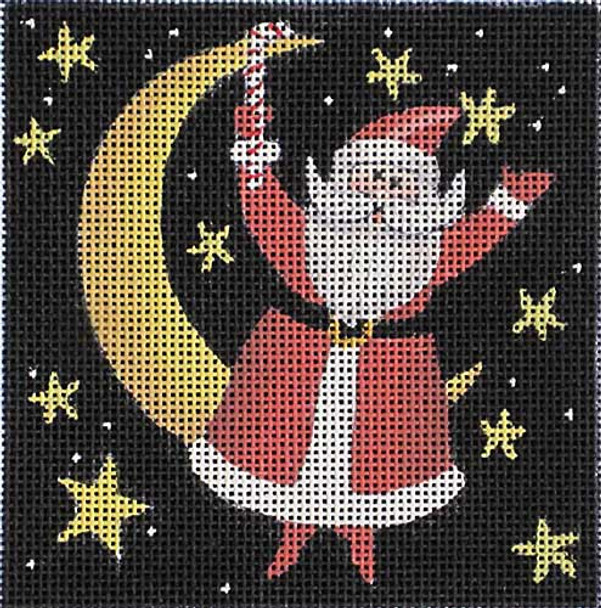 Maggie & Co. M-1915 Celestial Santa Moon © Stephanie Stouffer	4 x 4"	18 Mesh