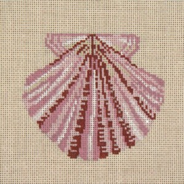 #156 Scallop Shell 18 Mesh - 5" Square Needle Crossings