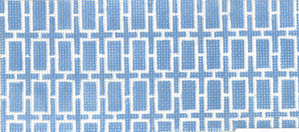 SOS2010 Light Blue Rectangles 18 Mesh 6in x 2.75in BB Size Son of a Stitch Designs