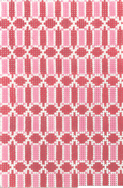 SOS3003 Pink on Pink  18 Mesh 3.5in x 5.5in BC Size Son of a Stitch Designs