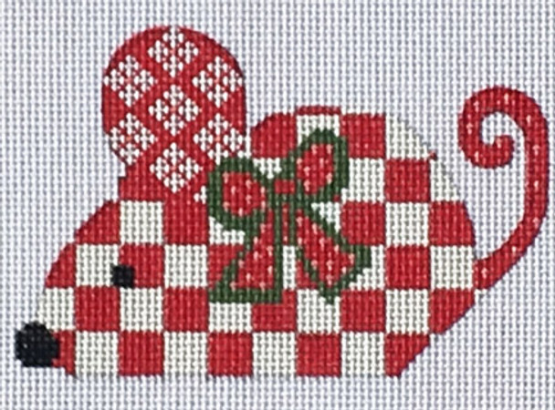 CH-274 Red Checkered Mouse 4 1⁄4x 3 3⁄418 Mesh Danji Designs CH Designs