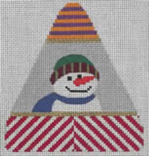 200d Snowman IV ornament  4x4 tri 18 Mesh Map Designs 