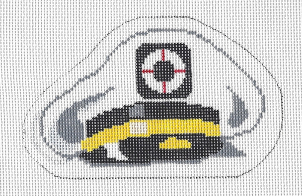 Ornament O112 Captain’s Hat 3 x 5  18 Mesh Doolittle Stitchery