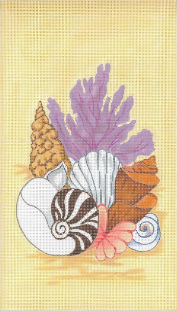 FS017A Seashell Panel A 9x16,13g Trubey Designs