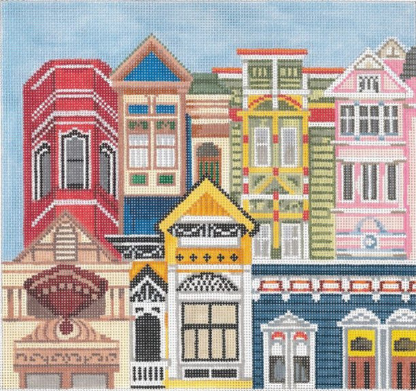 P247 Painted Ladies Homes 11.5 x 11,14g Trubey Designs