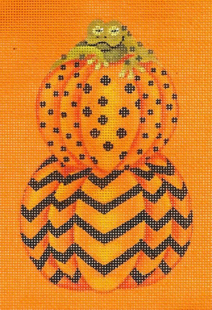 ED-17130 Tassel Top - Party Pumpkin w/ Toad A La Mode 18g, Halloween DeDe's Needleworks