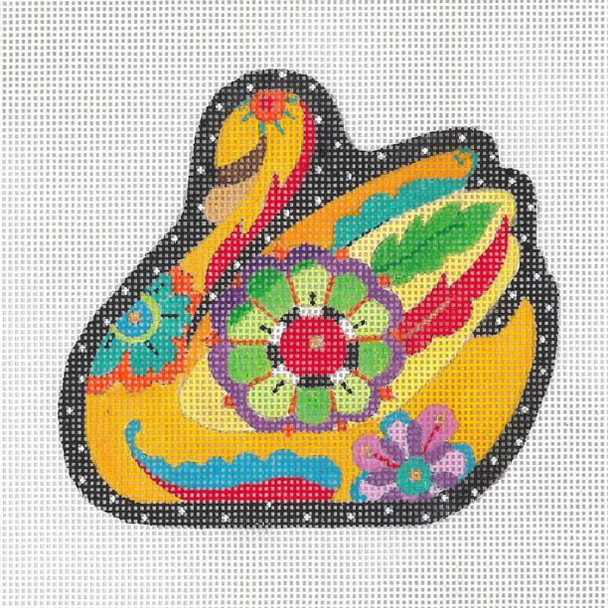 ED-17165A Swan Piñata Ornament 18g, approx. 4" x 5"  DeDe's Needleworks