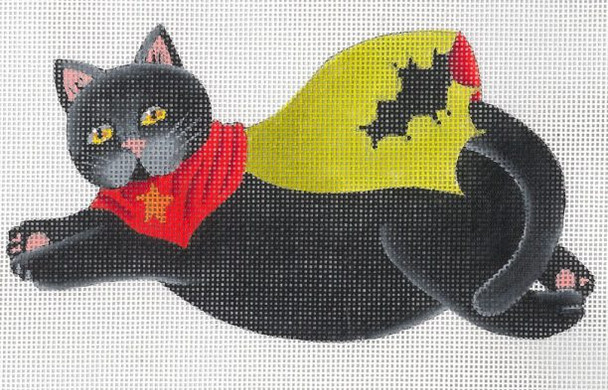 ED-17195C Bat Cat 18g, 6.75" x 3.5 DeDe's Needleworks