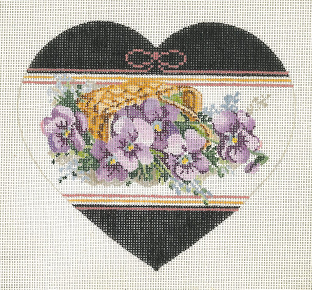HEART JJH-6044 Violets 18g, 6.25" x 5.75"JOY JUAREZ