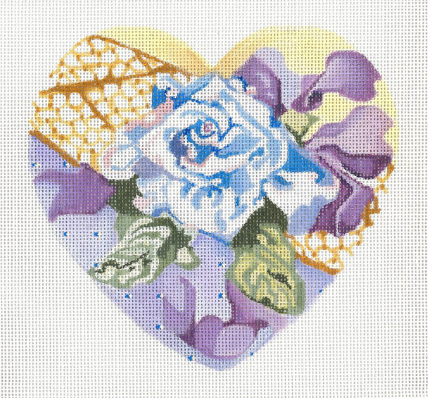 JJH-6070 Blue Rose 18g, 6" x 5.5" JOY JUAREZ  