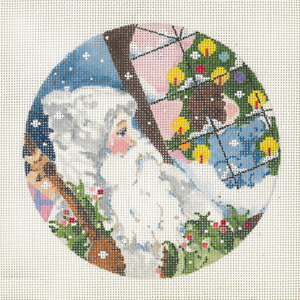 JJO-2040 Father Christmas &. Child Decorating Tree 18g, 5.5" diameter JOY JUAREZ  