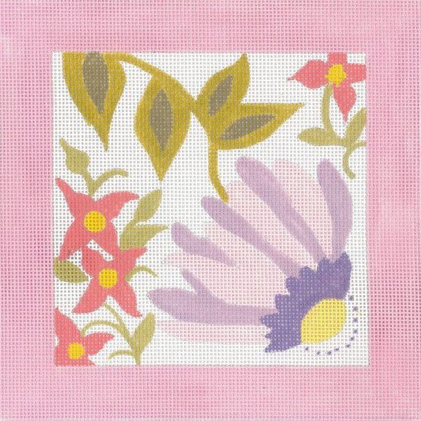 PS19A Pastel Pink Window – Coneflower 16 Mesh  8” x 8” Machelle Somerville