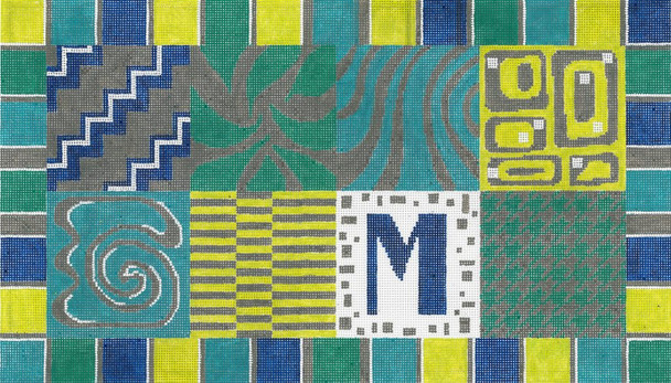 MS051 Mod Monogram 14g, 18.5" x 10.5"Machelle Somerville