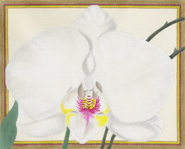 GS-390 White Orchid 18g, 10" x 8" in Ecru Sharon G 