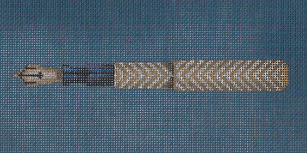 GS-425 Gold and Silver Chevron Pen 18g Sharon G