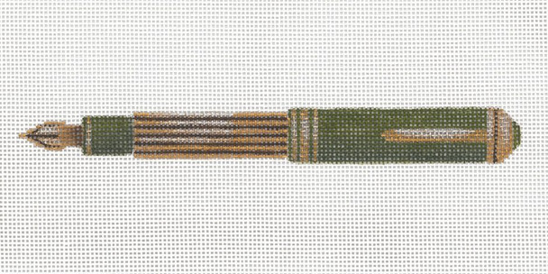 GS-459 Green and Gold Pen 18g Sharon G