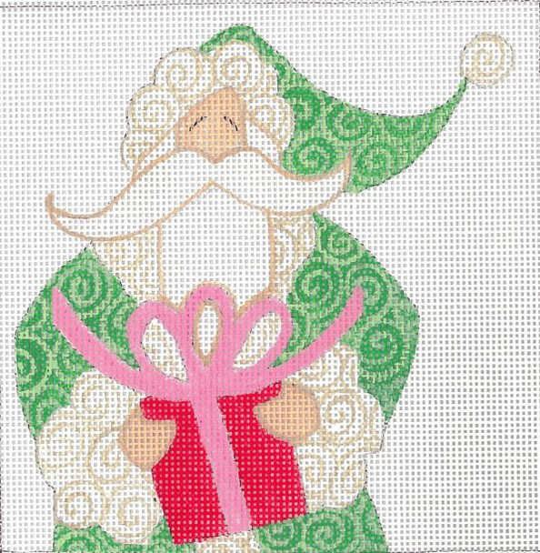 CB-214 The Red Gift Santa Square 18g, 5.25" x 5.25"CURTIS BOEHRINGER